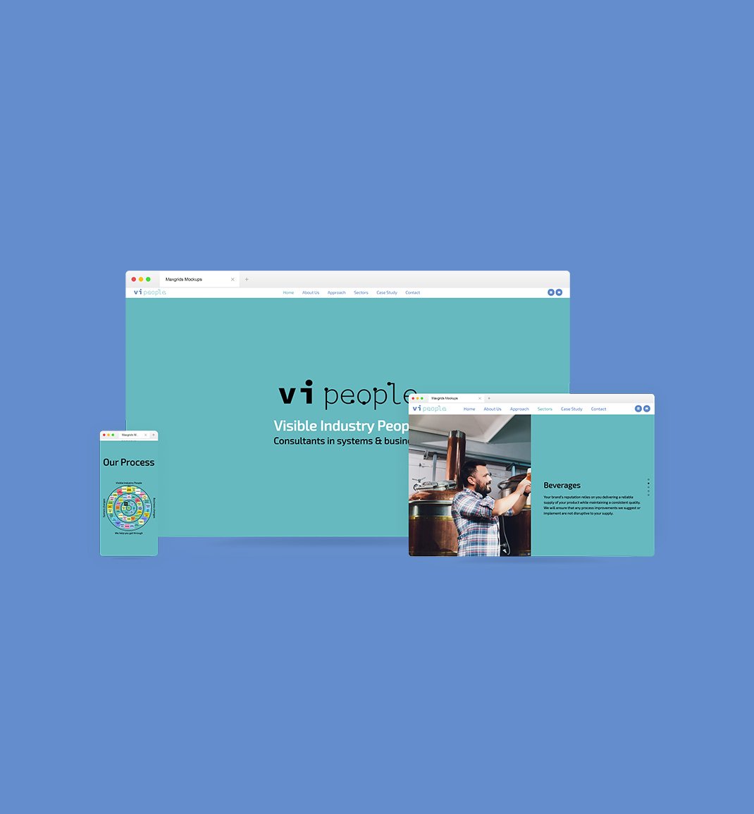 Visible Industry People website design